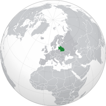 Location of Lietava in Europe