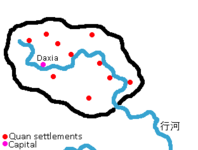 Map of the Quan dynasty – c. 2300 BCE.