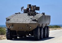 Eitan 8x8 APC wheeled armoured vehicle personnel carrier Israel Israeli army defense industry 640 002.jpg