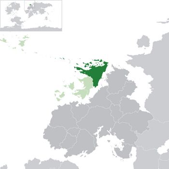 Location of Glanodel (green), CDN member nations (light), Other Asuran nations (dark grey)