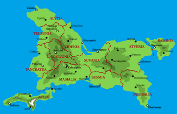 Political map of Aucuria
