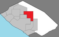 Location within Freemont County