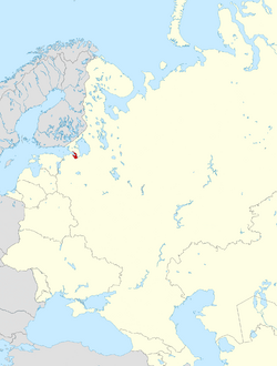 Leningrad's location in the Soviet Union