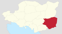 Location of Sevierna within Luepola.