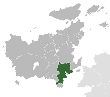 Location of Etruria (in light green), within Euclea (light grey)