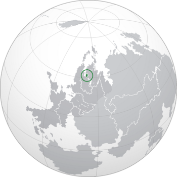 Temaria (green) shown within the continent of Berea (light grey).