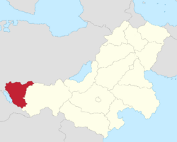Location of Vlahac within Luepola.