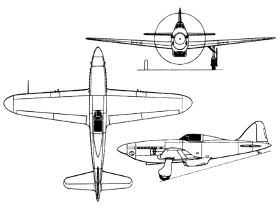 Orthographically projected diagram of the Ku-9 N3M