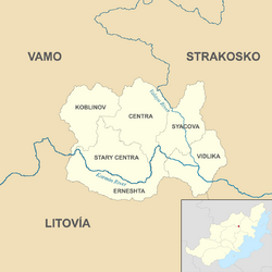 Map of Karsko Districts