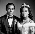 Prince Alaneo & his wife Princess Kauanoe