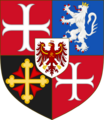Coat of Arms of the House of Rahdenburg, as Kings of Sydalon (1627–1680)
