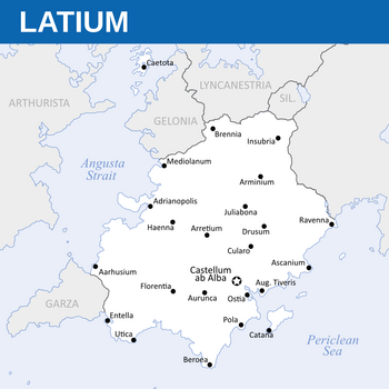 Political Map of Latium