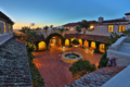 Central courtyard at night.