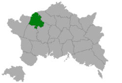 Location of Colenia in Kathia marked in green.